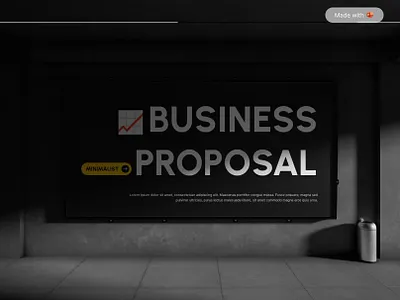 Business Proposal Presentation Template minimal design
