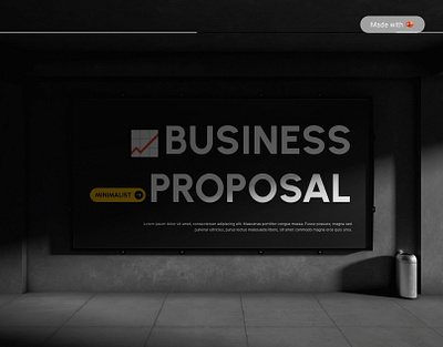 Business Proposal Presentation Template minimal design