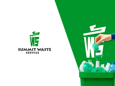 Waste management Logo bin branding delete garbage graphic design graphicdesign illustration logo minimal pollution recycling reuse simple logo trash waste management logo waste service logo