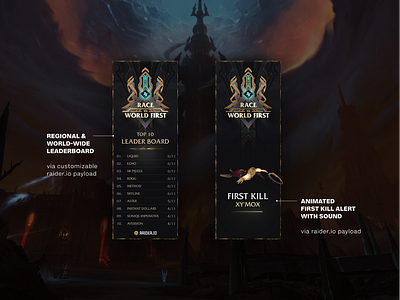 aversion's race to world first - sidebar overlay esport gaming onair twitch uxui