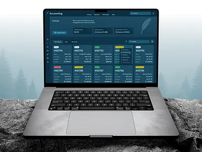 Turgot — Calm Accounting UI for Focused Work calmdesign darkui dashboarddesign designforfounders designsystem financeapp fintechdesign interactiondesign interfacedesign invoicing microcopy natureinspired productdesign saasdesign typographyinui ui uiinspiration ux webapp