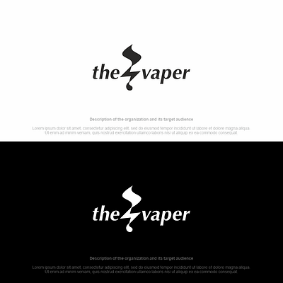 THE VAPER LOGO app branding design graphic design illustration logo typography ui ux vector