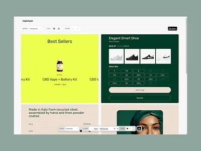 E-Commerce Product Grid Showcase bright highlight cart system cbd product conversion oriented ecommerce design grid layout online store product showcase responsive ui retail shoe selector shopping interface ui concept ui design user journey ux design ux interface ux patterns visual hierarchy web layout