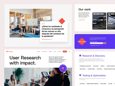 Web site design - Teacaplub Research Agency branding logo logotype red research research agency user interface ux ui design web design