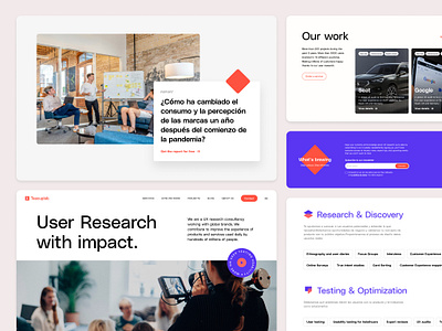 Web site design - Teacaplub Research Agency branding logo logotype red research research agency user interface ux ui design web design