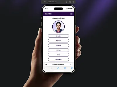 YASINAHMEDUIUX Portfolio Website adobexd app branding design figma illustration interaction interface mobileappdesign portfolio ui ui design uiux ux ux design web web design web ui design website website design