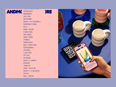 Playful Retail Mobile Interface clean typography colorful layout creative ux design system ecommerce fashion retail intuitive navigation mobile interface modern shop playful design product catalog qr interaction responsive layout retail shopping tactile visuals ui components ui design ux design visual hierarchy
