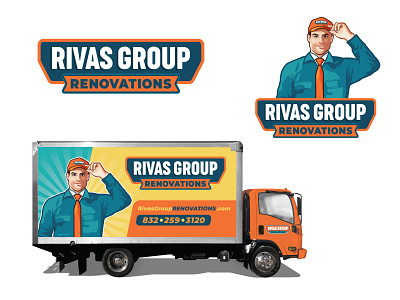 Mascot | Wrap Design For Renovation Company cartoon mascot guy mascot home services company hvac mascot mascot design mascot designer realistic mascot renovation company small business branding truck wrap truck wraps van design van graphics van wraps vehicle wraps wrap wrap design wraps wraps designer
