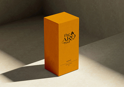 Luxury Essential oil logo design on the box box packaging elegant logo essential oil