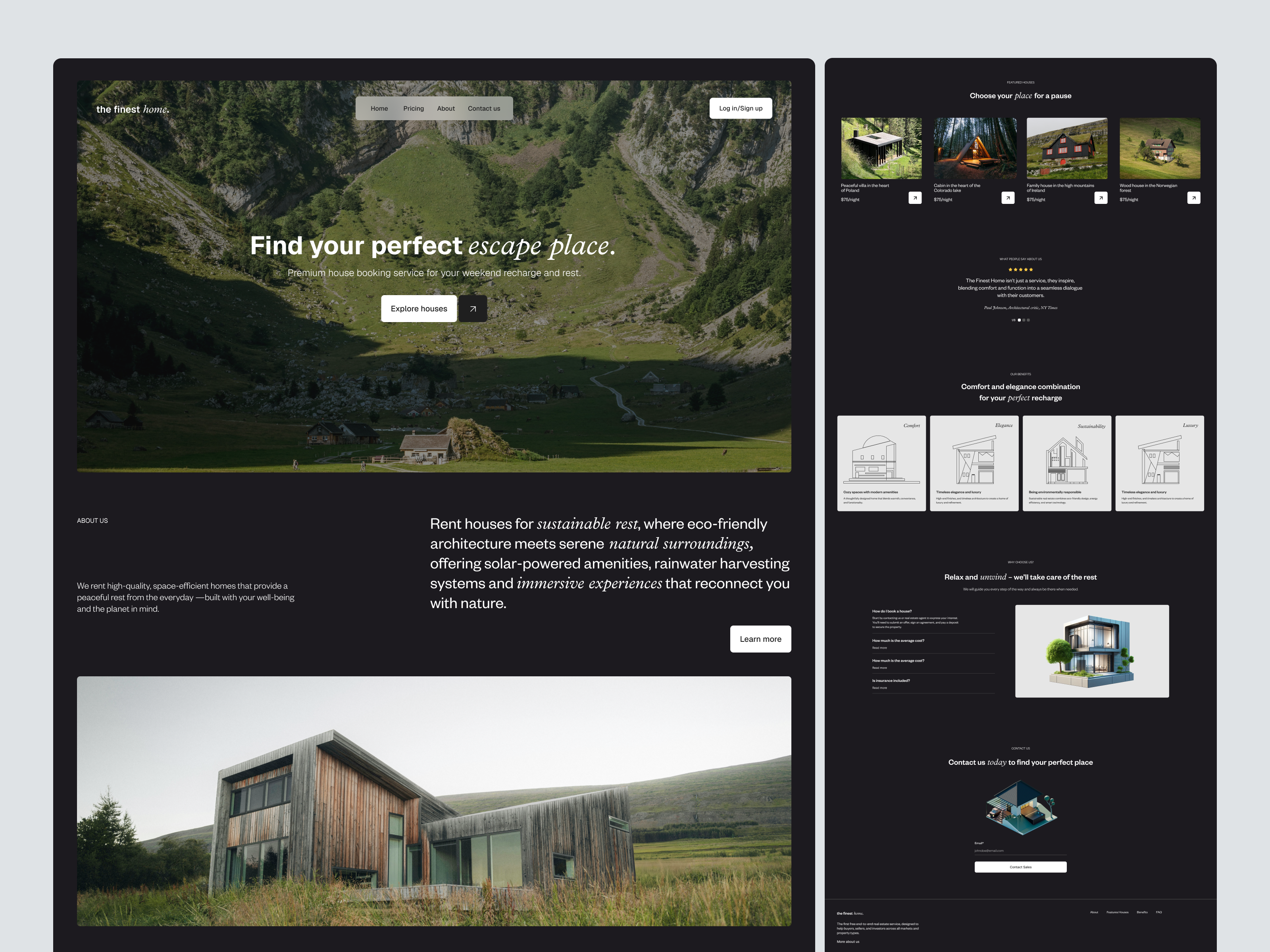 Real Estate Website Design daily ui design ui ux