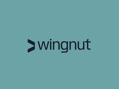 Wingnut—Logo Animation blue branding logo logo animation logo motion navy rotate screw teal twist wingnut wordmark