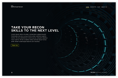 Web Application Security Tool - Home Page cybersecurity home page ui