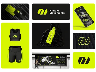 Nimble branding design identity logo logotype sport team