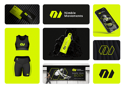 Nimble branding design identity logo logotype sport team