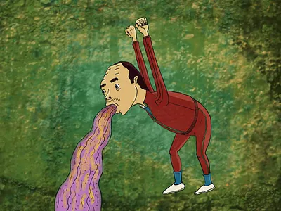 Vomit adobeafterefects animation art branding design graphic design illustration logo ui vector vomit