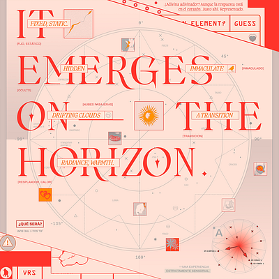 It Emerges on the Horizon graphic design image creation typography