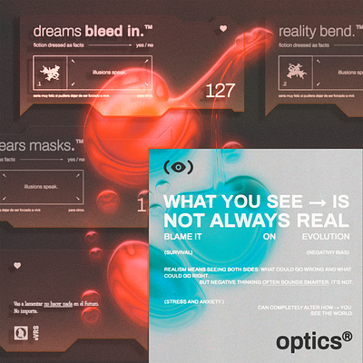Optics® design graphic design image creation typography