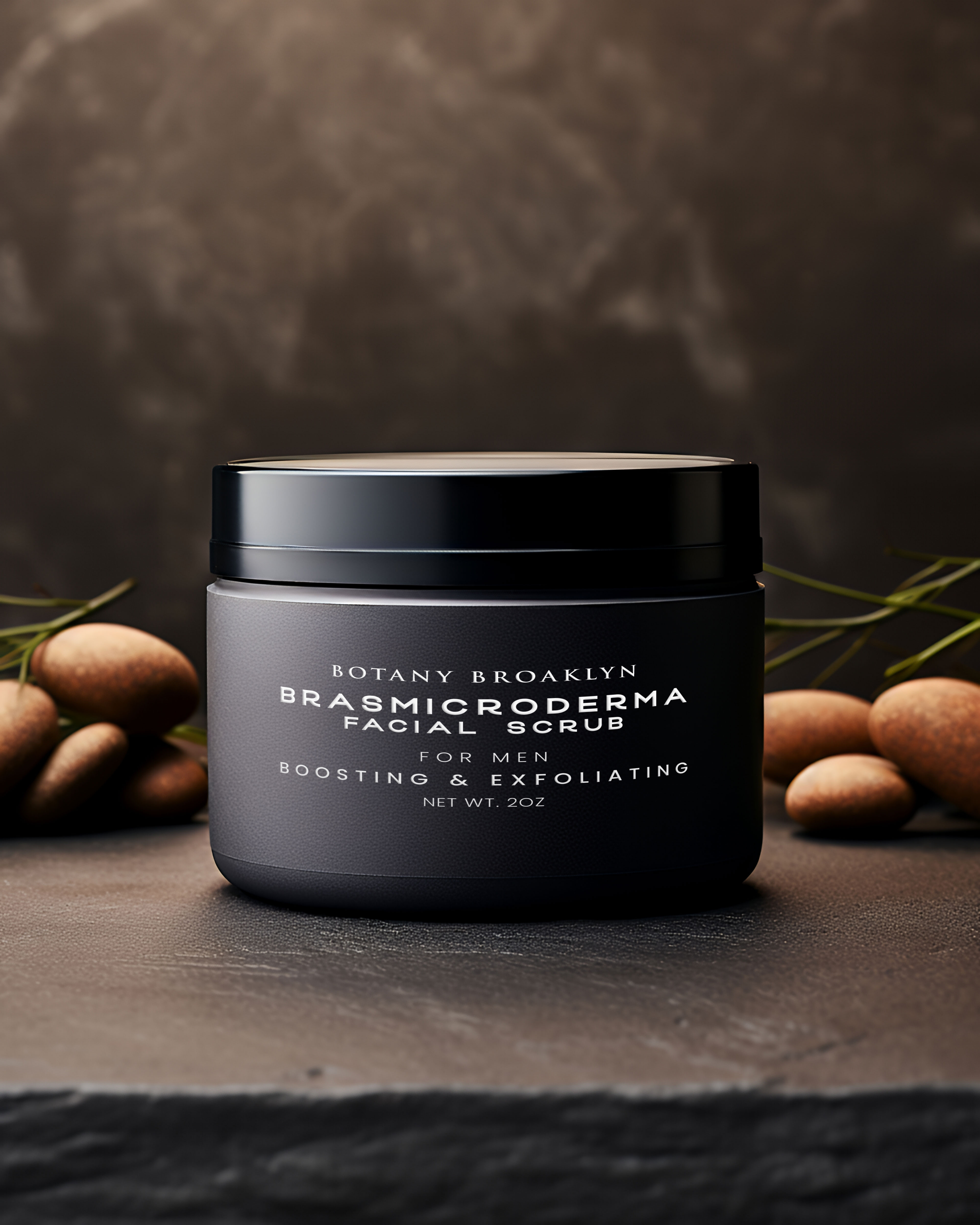 Facial scrub realistic label design cbd cosmetics facial scrub hd label logo logo design mockup realistic