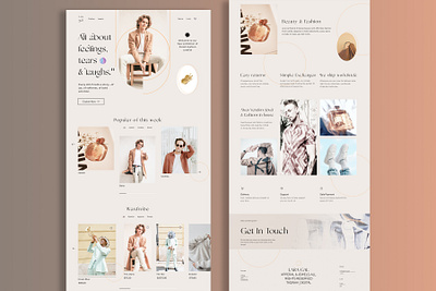 LaraGal Fashion Store Website clothing website custom design fashion store ui uiux web designer website design website development