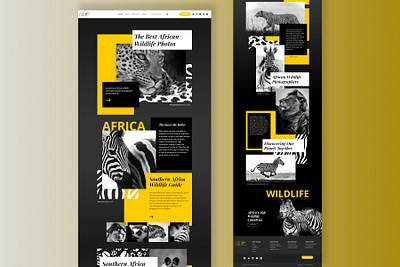 Depth Of Nature- Photography Website custom design nature photography website ui uiux web design web designer web development