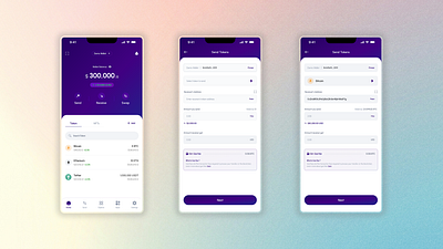 Crypto Wallet Mobile App crypto desktop figma ui ux web3