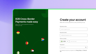 B2B Fintech Webapp Login Screen desktop figma fintech login ui ux webapp