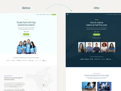 IW Homepage update dark header ideaware landing website