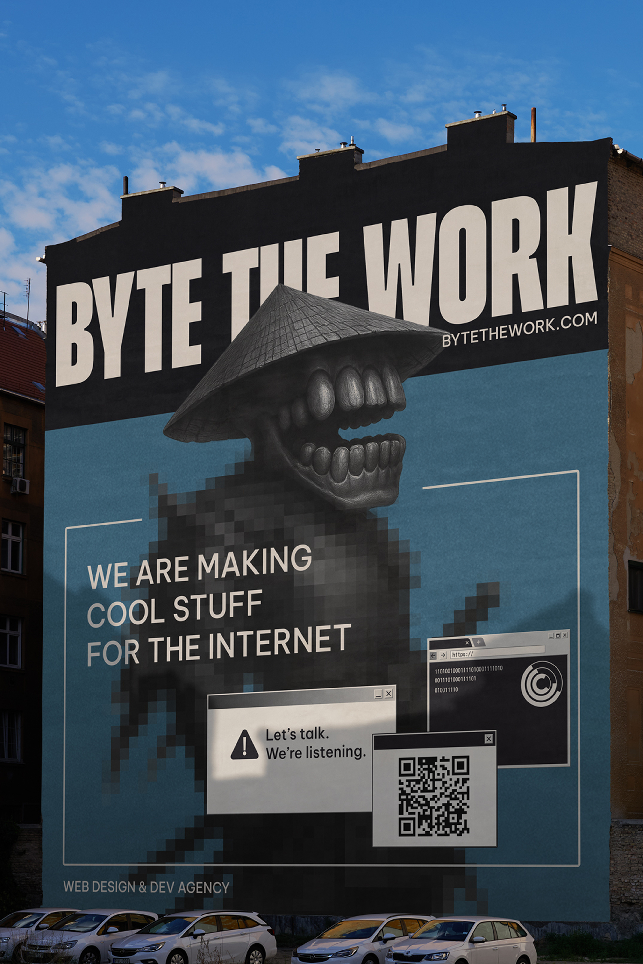 Byte the Work | Branding branding development graphic design logo ui web design web development webgl