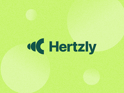 Hertzly - Logo for a Tech & Healthcare Brand abstract logo branding geometric logo graphic design logo tech wellness