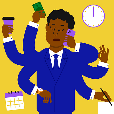 Productivity animated illustration animation digital illustration flat style graphic design illustration motion graphics vector illustration