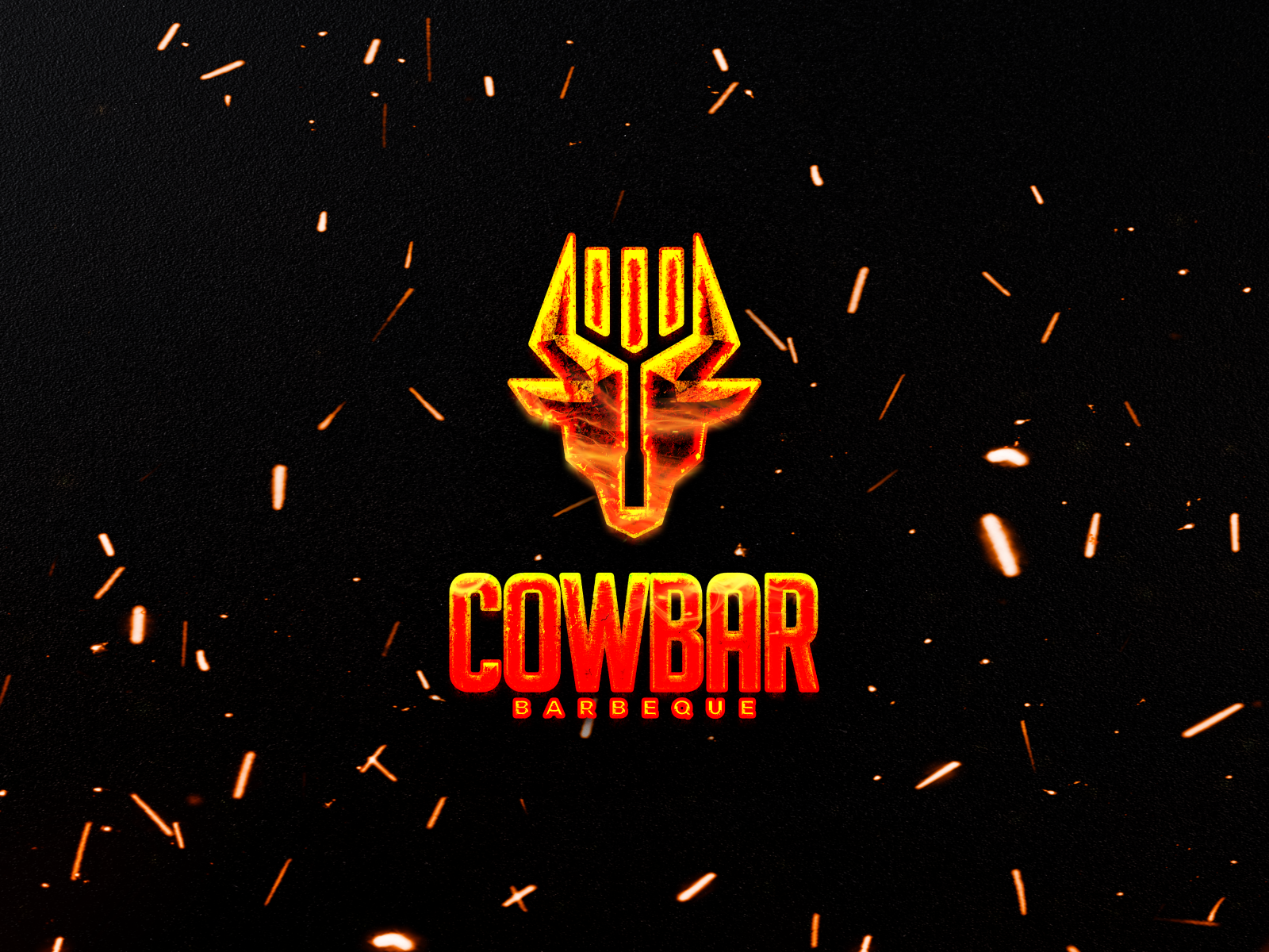 Cow Barbeque Logo Design animal barbeque brand branding cow design food graphic design grill hot logo modern poster trend vector