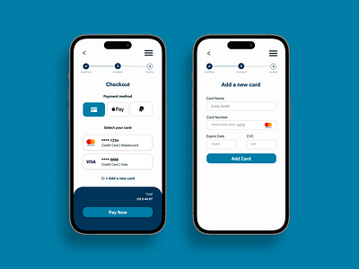 #DailyUI - Day 02 - Credit Card Checkout app challenge checkoutdesign dailyui dayliui design figma graphic design mobileui paymentui productdesign ui uidesign