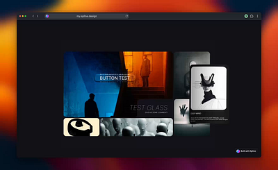 iOS Liquid Glass 26 3d glass ios liquid morphism spline web website