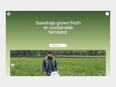 Sawahaja Website Design agriculture agriculture web agriuculture website agro agro tech farmer field framer green home home page landing landing page ui web web design web designer website website development