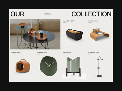 LUME SPACES - Furniture Website 3d collection ecommerce ecommerce landing page ecommerce website f furniture furniture landing page furniture website homepage interior landing page marketplace product product page ui web web design website website design