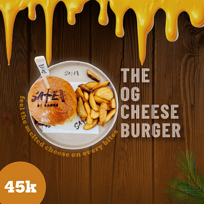 OG Cheese Burger design food graphic design