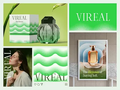 Vireal : Fragrance - Visual Branding animation box design brand guidelines branding fragrance graphic design instagram post layout design logo logo design marketing motion graphics packaging parfume perfume scent social media visual branding visual identity