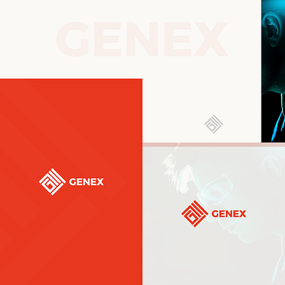 Genex Visual Identity ai community g genex icon letter logo pixel square symbol tech technology young