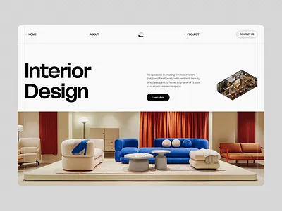 Homie Interior Design Agency Website Animation agency animation architecture branding header landing page prototyping studio ui web design website