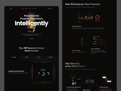 Smart Finance Management Platform UI/UX Design interface product service startup ui ux web