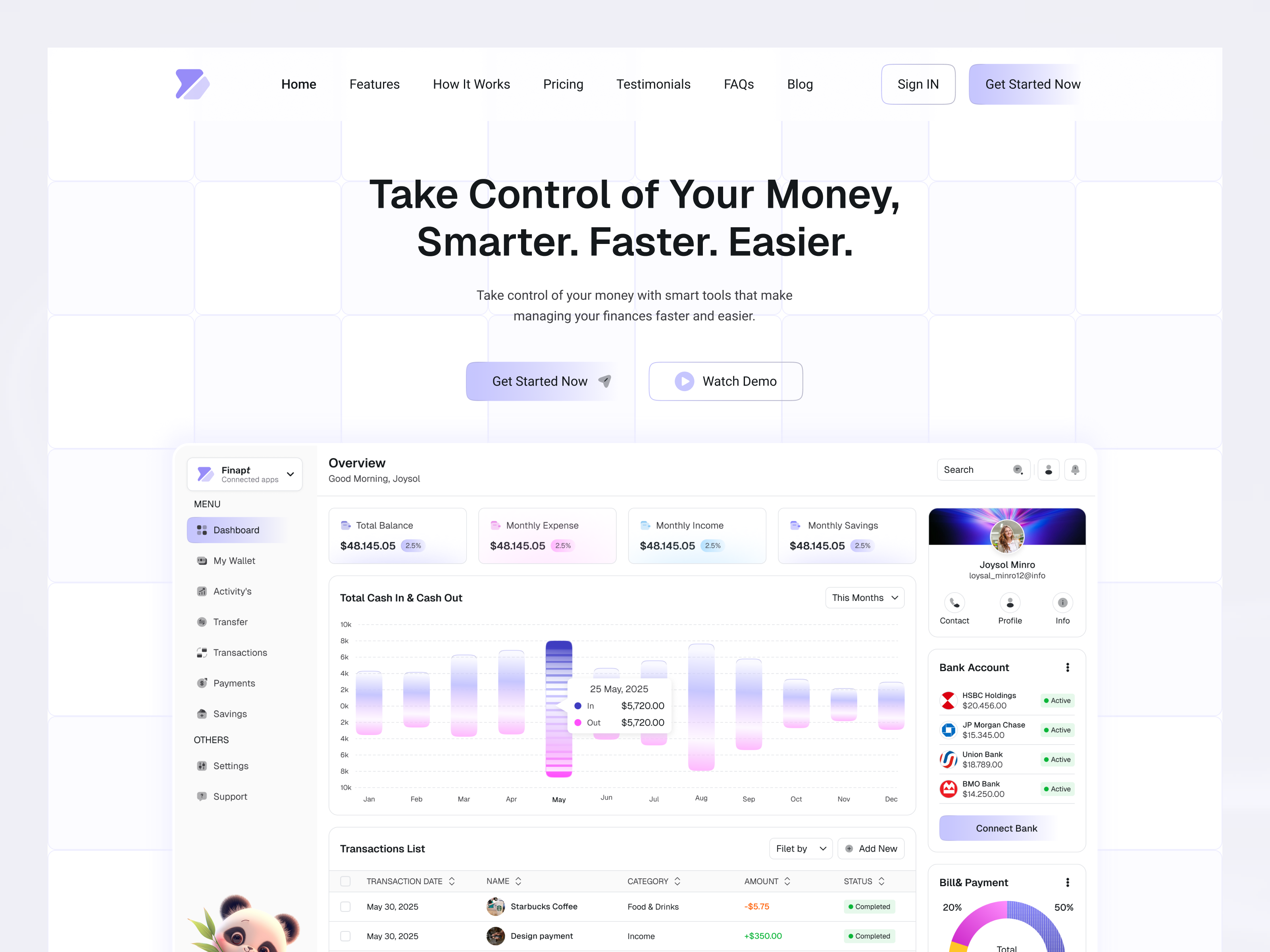 Example of Saa S   Landing Page Design