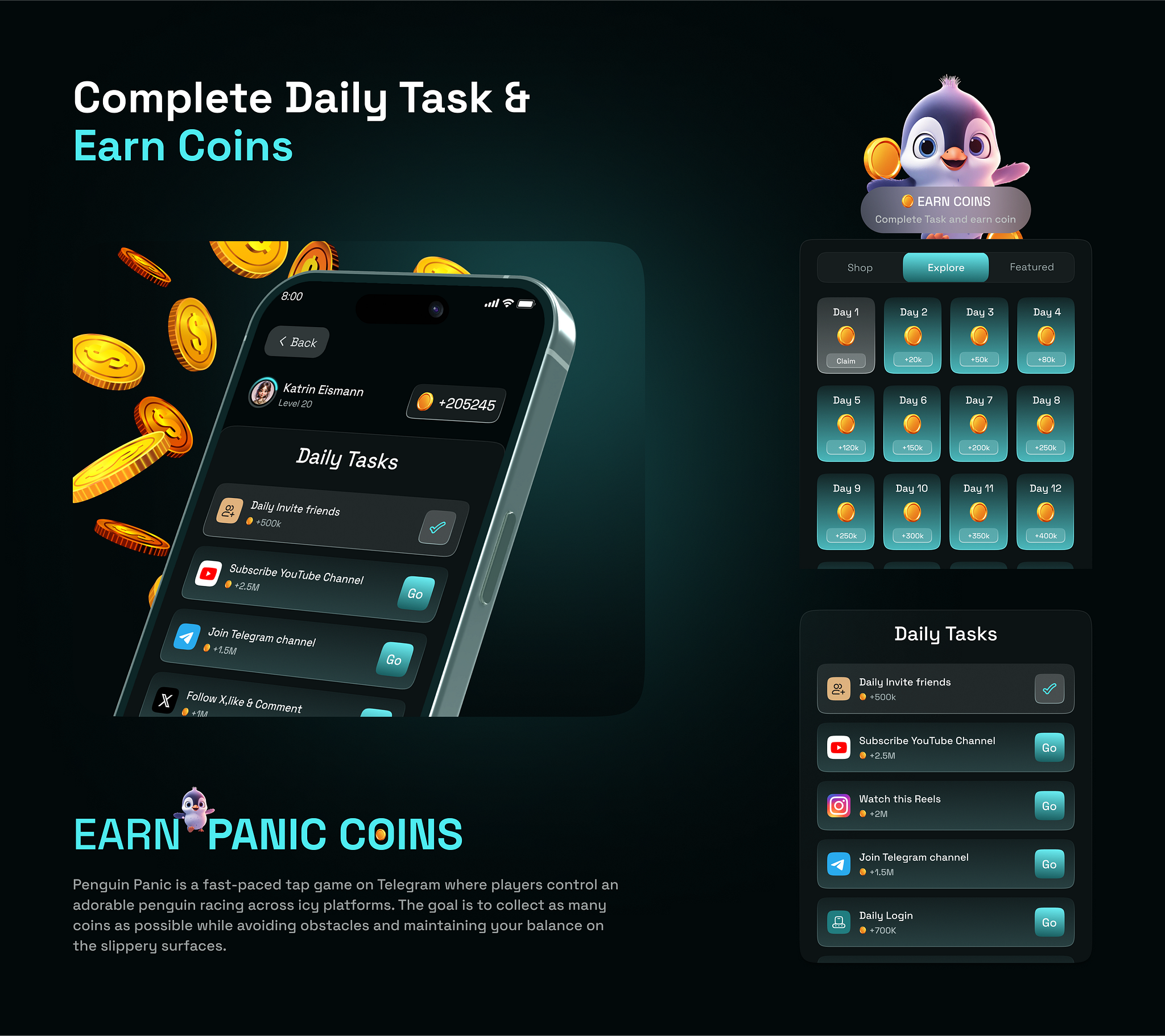 Telegram Mini App | Crypto Tap game by NexUX Mobile App on Dribbble