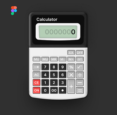 Skeuomorphism Calculator 2025 design calculator figma graphic design skeuomorphism