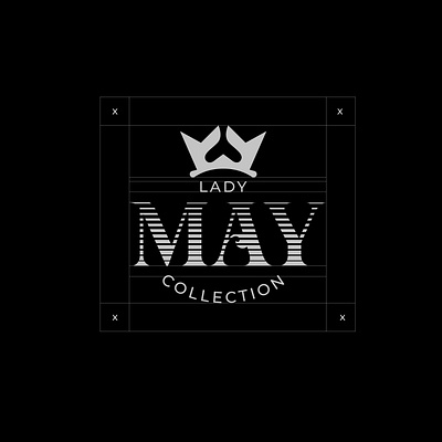 Lady May Collection Logo Design adobe adobe illustrator collection logo design fashion fashion logo design lady logo design logo logo design may logo design