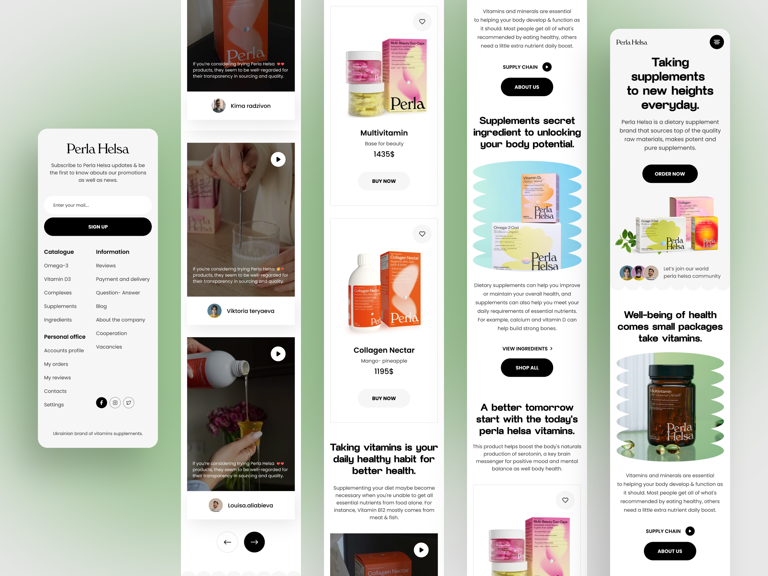 Example of Landing Page Design / UI UX Design