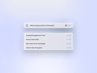 Search Bar UI Design - Liquid Glass application ui clean ui component design component ui components designs ystem devdock landing page liquid glass minimal modern search search bar search filter search page search ui ui web app