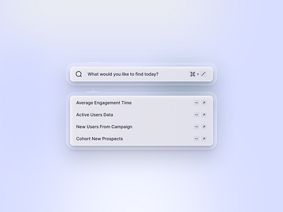 Search Bar UI Design - Liquid Glass application ui clean ui component design component ui components designs ystem devdock landing page liquid glass minimal modern search search bar search filter search page search ui ui web app