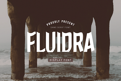 Fluidra Sans Serif Font font logo font modern font sans serif typography wave font