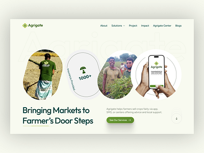 Empowering Farmers with Market Access Through Clean Design agritech bangladeshstartups cleanui farmtech herosectiondesign ibrahimuix inclusivedesign landingpageinspiration mobilefirstdesign purposedrivendesign ruralinnovation socialimpactdesign usercenteredux uxforgood