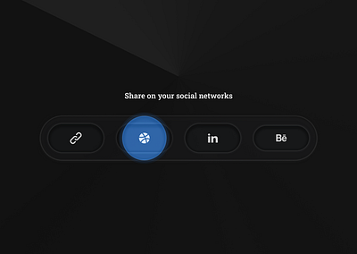Social Share — #DailyUI 010 daily dailyui dark darkmode design figma interaction interactiondesign interface microinteraction mode neumorphism share social socialshare ui uidesign ux uxdesign web